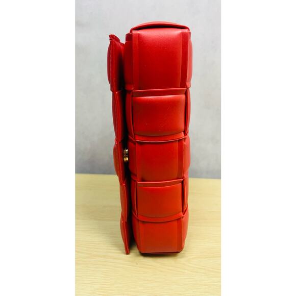 Glamorous Fancy Women Quilt MY ONE AND ONLY RED CHAIN BAG - Picture 9 of 14